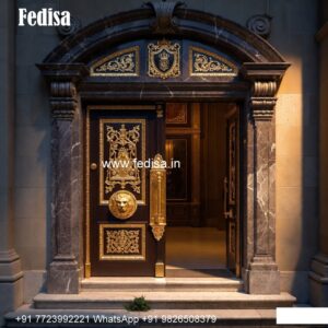 European Classic Door House Front Door Elevation Design No-9290