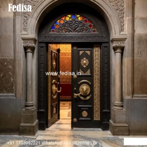 Home Entry Wooden Door Wooden Jali Single Door Design No-9299