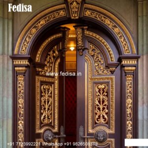 Arch Top Wooden Door Door Design Aluminum No-9312