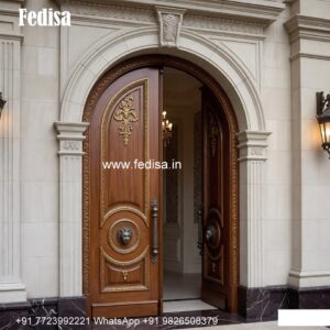 Vintage Wooden Door Iron Gate For Main Door No-9317