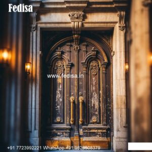 Italian Style Wooden Doors Door Upper Design No-9337