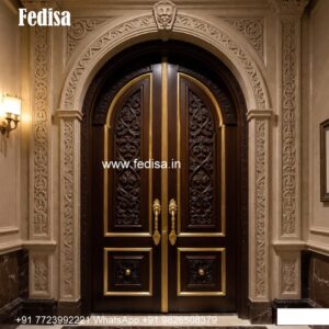 Main Door Classic Design Temple Double Door Design No-9338