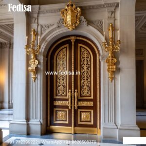 Villa Entrance Door Pooja Ghar Door Design No-9341