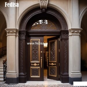 Traditional Door Design Main Door Side Border Design No-9357