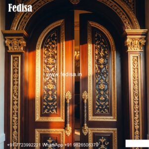 Hardwood Traditional Doors Stainless Steel Front Door Design No-9371