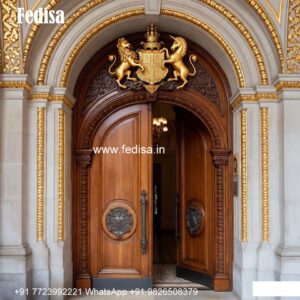 European Classic Door Wooden Door Jali Design No-9372