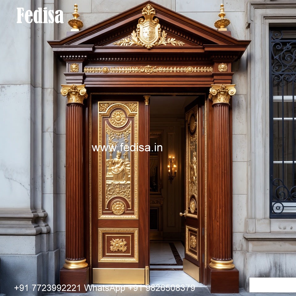 Palace Style Doors Church Main Door Design No-9384