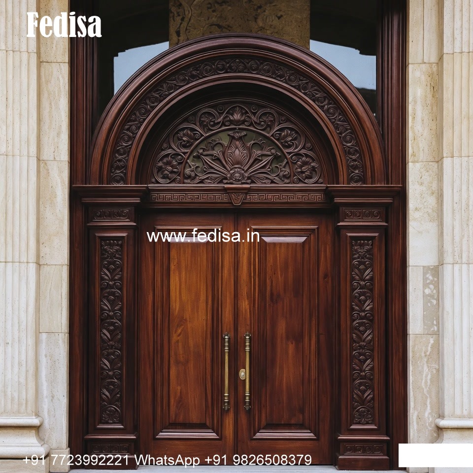 Traditional Door Design Only Wood Door Design No-9398