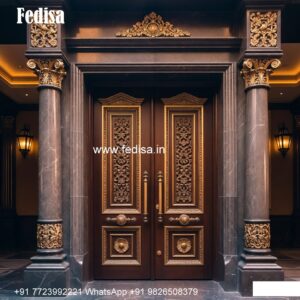 Traditional Door Design Round Wooden Door Design No-9480