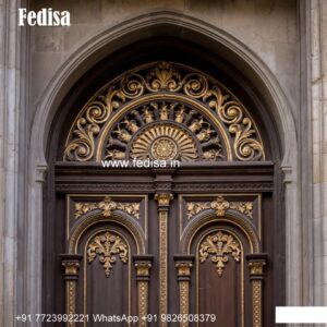 Mahogany Classic Doors Glass Door Design For Bedroom No-9491