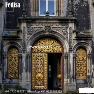 Arch Top Wooden Door Epoxy Door Design No-9517