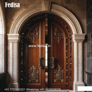 Classic Door Design House Front Double Door Design No-9520