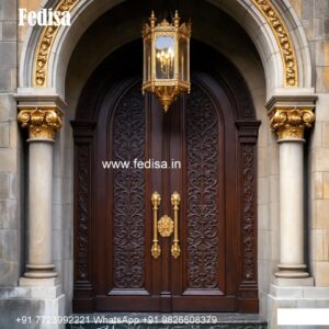 Wooden Carved Door Design New Main Door Design 2026 Iron No-9526