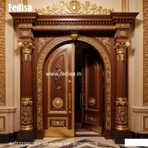 Mahogany Classic Doors Wooden Main Door Design For Home No-9532