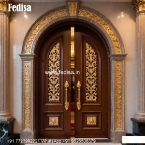 French Classic Doors Flat Main Door Outside Design No-9541