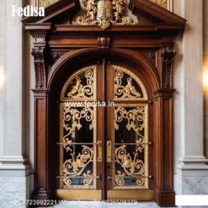 Home Entry Wooden Door Sun Design Door No-9545