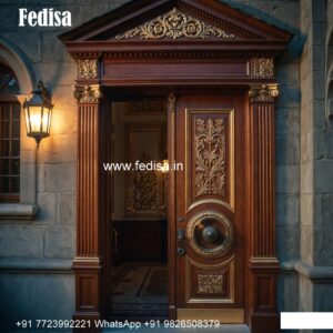 Panel Door Design Aluminum Glass Door Design No-9556