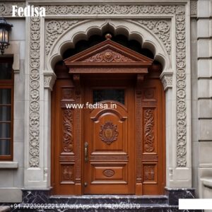 Arch Top Wooden Door Door Frame Border Design No-9558