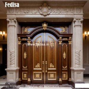 Teak Wood Door Design Single Round Door Design No-9572