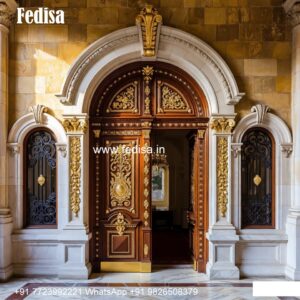 Villa Entrance Door Room Sliding Door Design No-9587