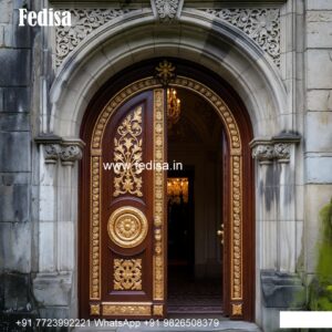Bungalow Classic Door Design Wooden Door Border Design No-9588