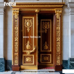 Vintage Wooden Door Designs For Houses Front Door Side Glass Design No-9593