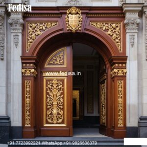 Double Door Classic Style House Door Design 2024 No-9639