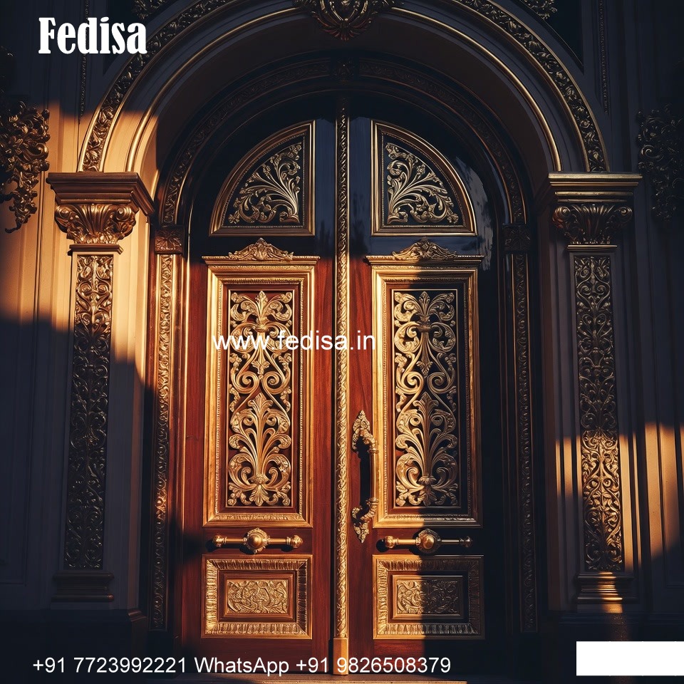 Antique Door Style Bed Room Gate Design No-9648