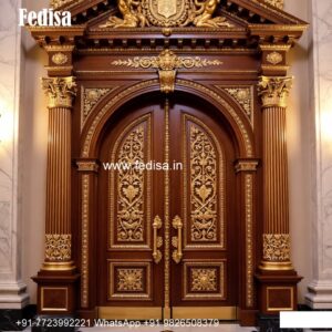 Front Entrance Classic Door Aluminum Door Window Design No-9667