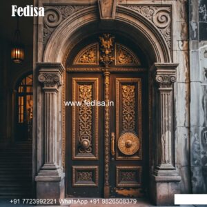 Classic Wooden Main Door Design For Home Vinyl Door Design No-9754