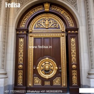Traditional Carved Wooden Front Door Ideas Home Main Entrance Design No-9755