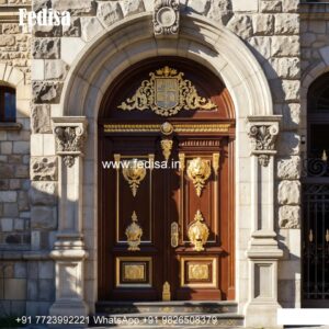 Hardwood Traditional Doors Wooden Door And Window Design No-9781