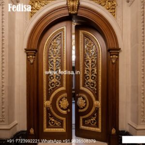 Double Door Classic Style Cnc Cutting Main Door No-9803
