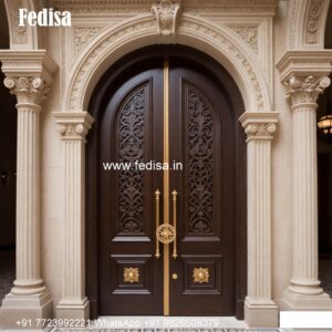 Carved Wooden Doors Chaukhat Design Main Door No-9820