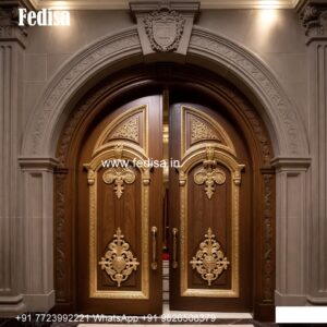 Rustic Classic Door Sagwan Wood Main Door Design No-9826