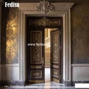 Rustic Classic Door Folding Main Door Design No-9867