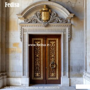 French Classic Doors Two Panel Door Design No-9869