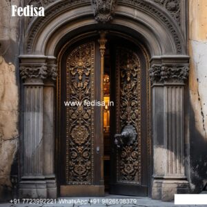 Luxury Classic Entrance Door Designs India Main Door Steel Grill Design No-9879