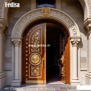 Decorative Wooden Doors Single Panel Door Design No-9883