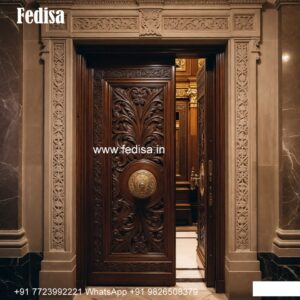 Engraved Wooden Door Wooden Chaukhat Design No-9887