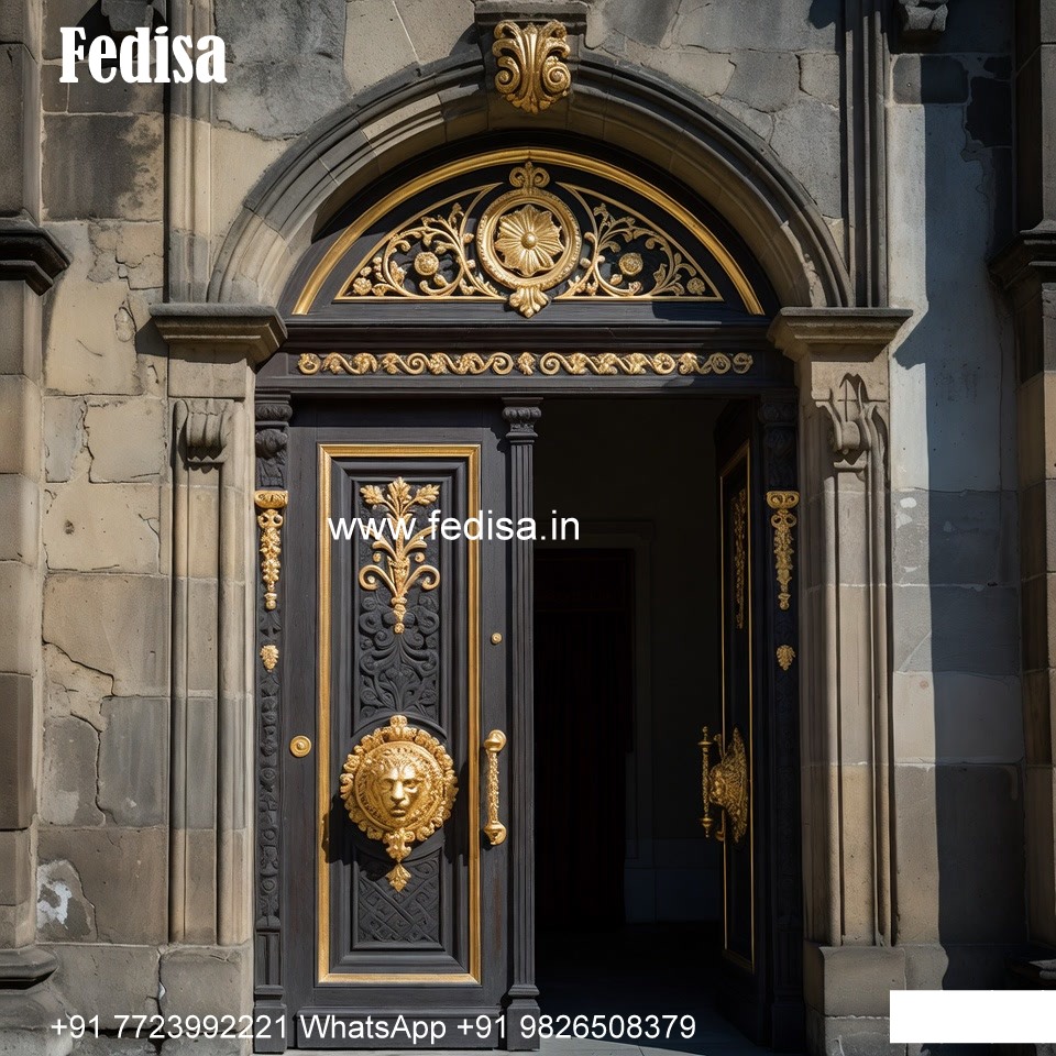 Classic Wooden Main Door Design For Home Pooja Room Door Frame Design No-9918