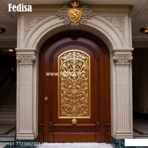 Vintage Wooden Door Designs For Houses 12 Feet Main Door Design No-9962