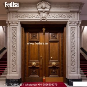 Glass Panel Classic Door Drawing Door Design No-9970