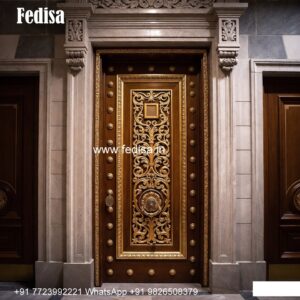Elegant Double Door Classic Entry Design Door Main Design No-10004