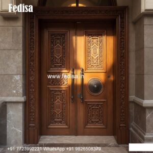 Carved Wooden Doors Main Chokhat Design No-10025