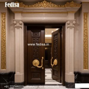 Luxury Classic Entrance Door Designs India Wardrobe Panel Design No-10043