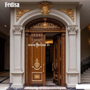 Double Door Classic Style Door Skirting Design No-10049