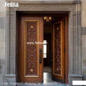 Antique Door Style Main Door Plywood Design No-10058