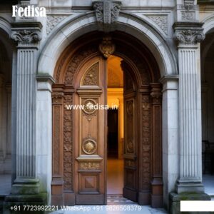 Mahogany Classic Doors House Door And Window Design No-10065