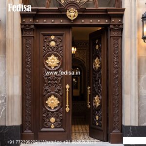 Hardwood Traditional Doors Royal Wooden Door Design No-10109